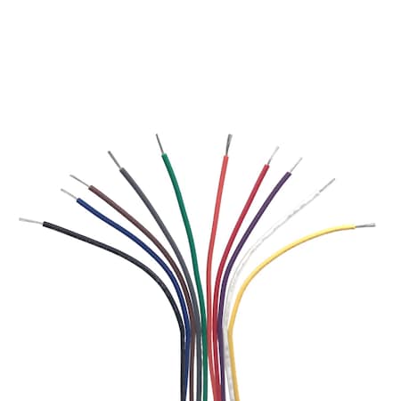Jumper Wire, 16 AWG, Stranded, 6in. Leads - 10 Colors - 200 Pieces Total